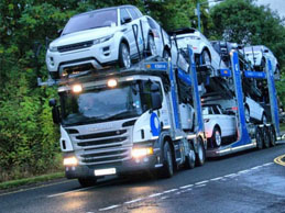 Перевозка новых автомобилей автовозами